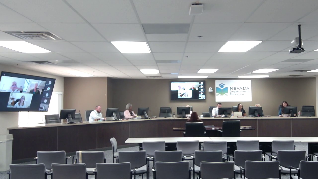 Nevada State Board of Education Meeting June 25th 2025